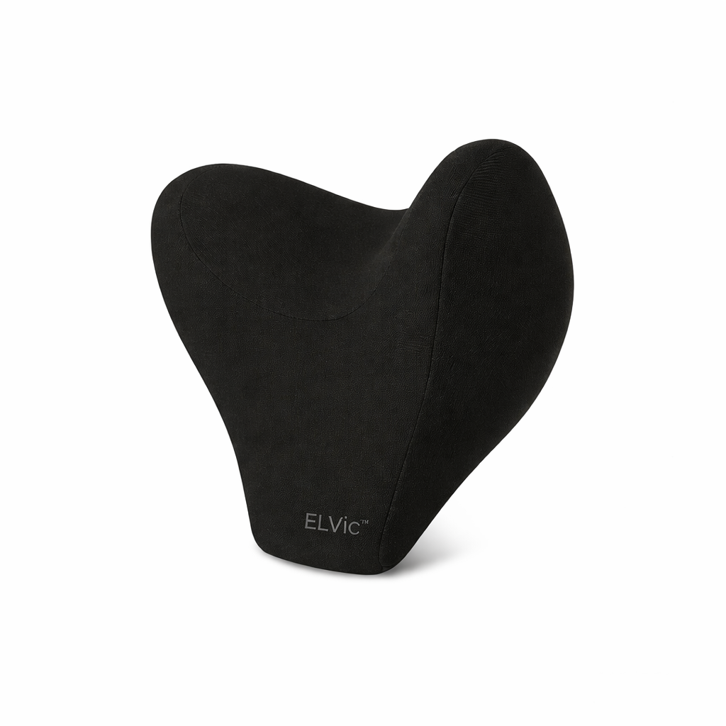 ELVic™ Travel Memory Foam Car Neck Pillow – Ergonomic Head & Neck Support for Driving Comfort