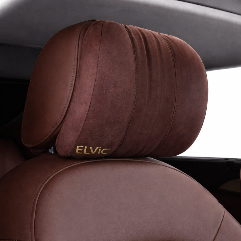 ELVic™ Car Comfort Pro Memory Foam Headrest Neck Pillow – Ergonomic Support for Pain-Free Driving