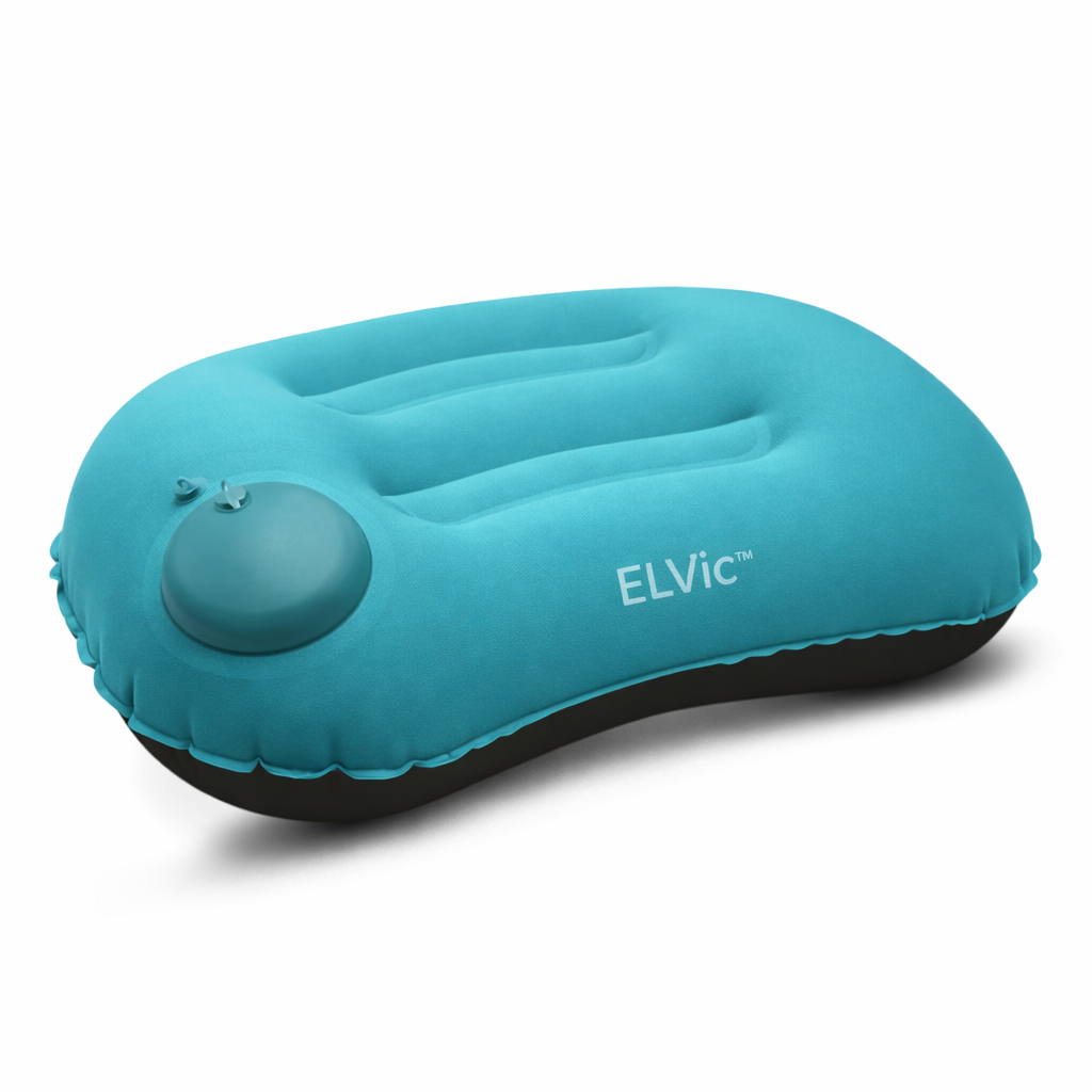 ELVic™ AirFlow Travel Neck Pillow – Portable Inflatable Support for Pain-Free Comfort Anywhere