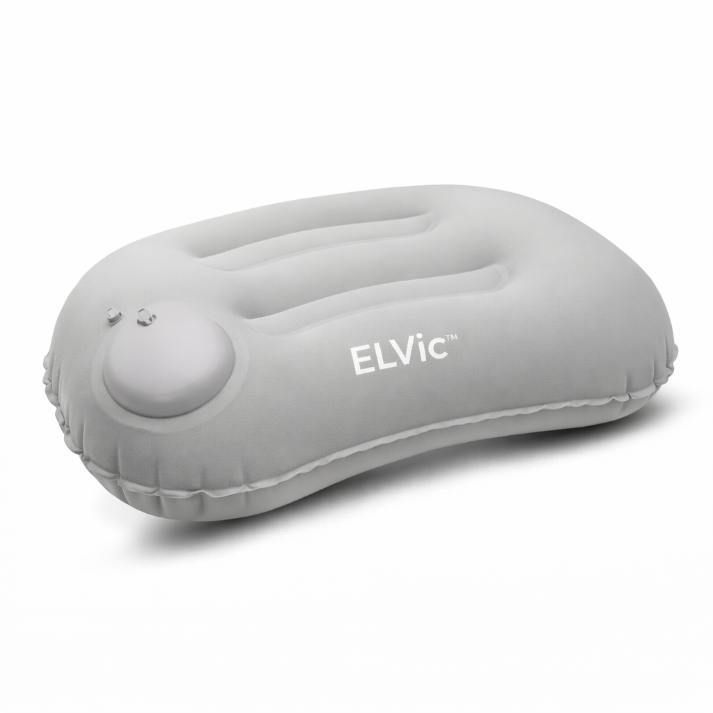 ELVic™ AirFlow Travel Neck Pillow – Portable Inflatable Support for Pain-Free Comfort Anywhere
