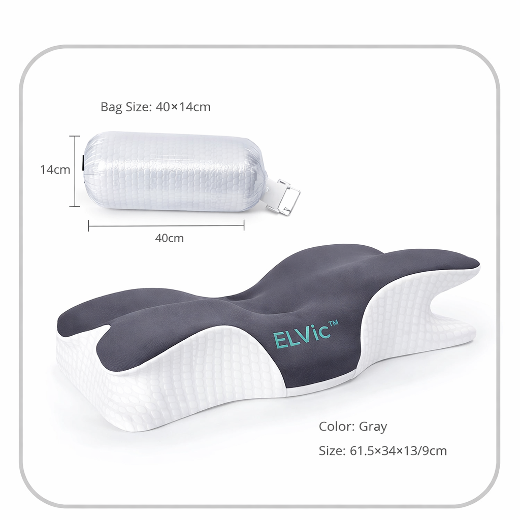 ELVic™ Luxury Hotel-Grade Memory Foam Neck Pillow