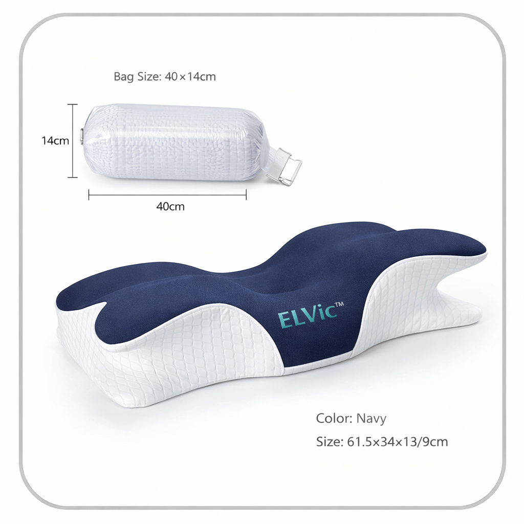 ELVic™ Luxury Hotel-Grade Memory Foam Neck Pillow