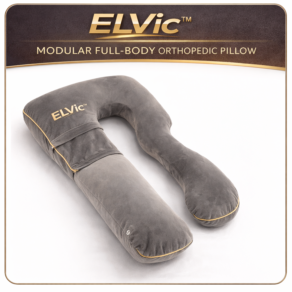 ELVic™ Full Body Support Pillow – Adjustable Maternity & Lumbar Comfort Cushion