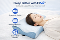 ELVic™ Ergonomic Memory Foam Neck Support Pillow for Better Sleep
