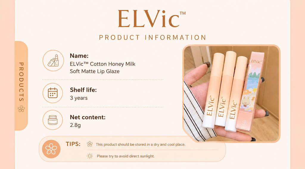 ELVic™ Velvet Matte Lip Balm | Nude Collection Long-Lasting Comfort