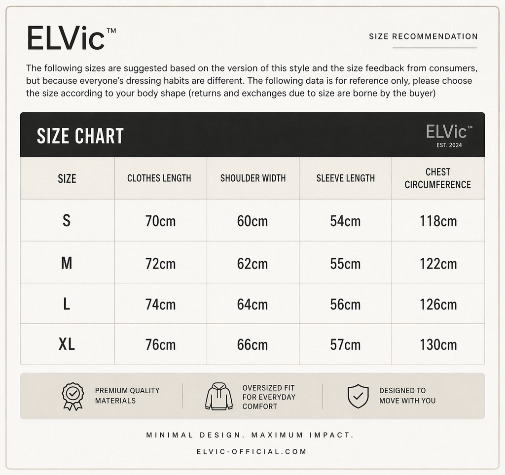 ELVic™ Essential Oversized Hoodie – Premium Streetwear Fit