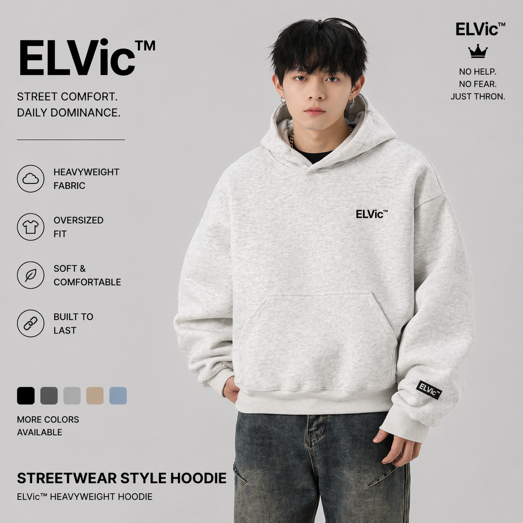 Heavy Profile Cropped Hoodie Men