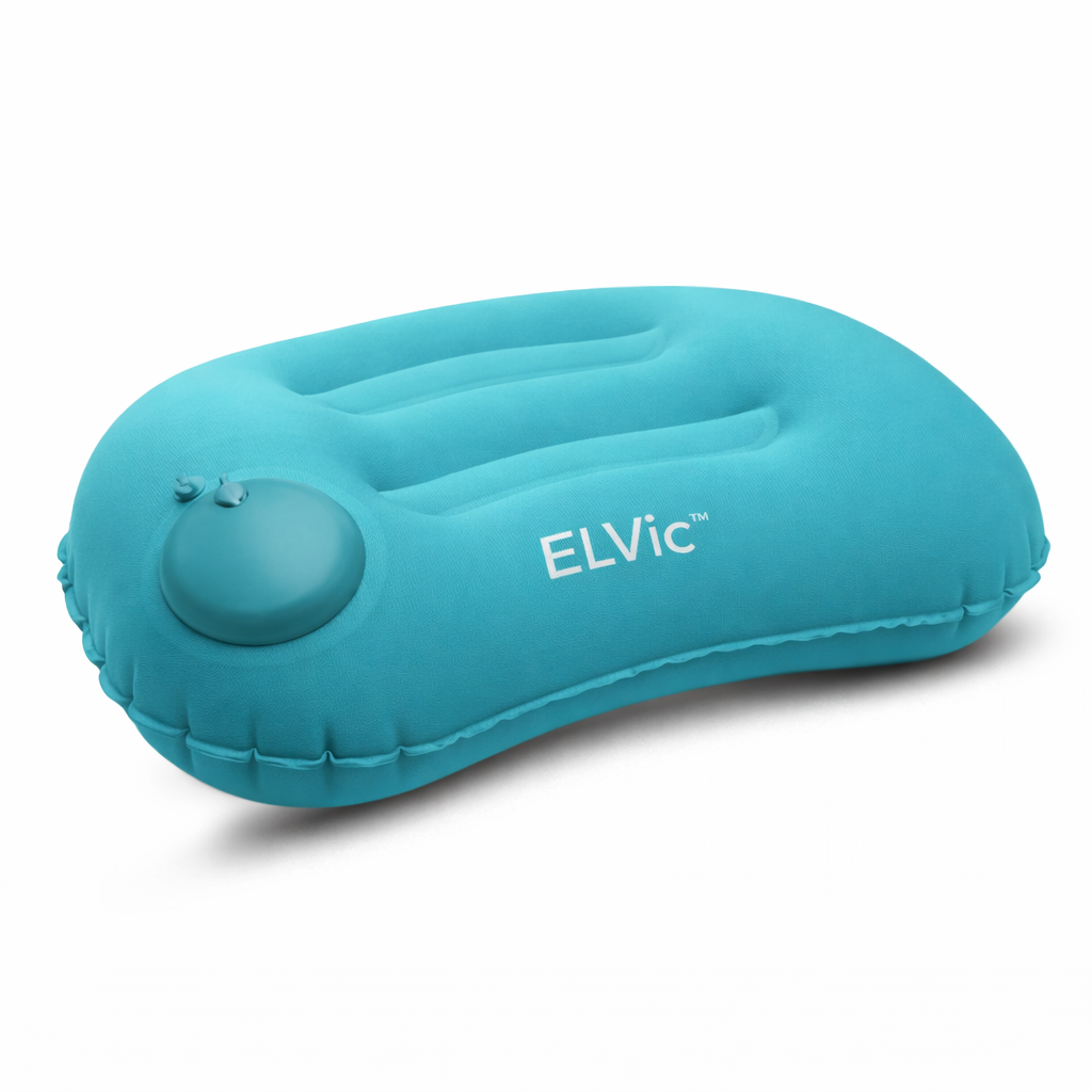 ELVic™ AirFlow Travel Neck Pillow – Portable Inflatable Support for Pain-Free Comfort Anywhere
