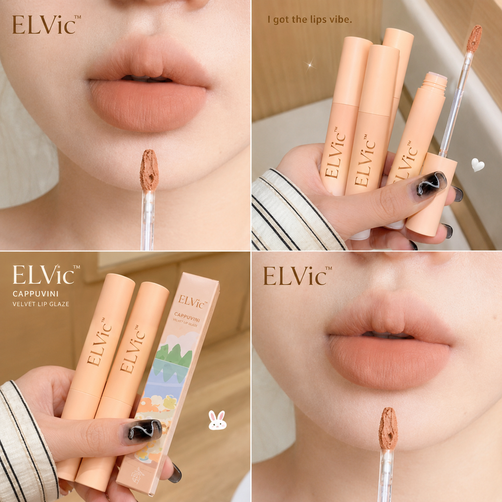 ELVic™ Velvet Matte Lip Balm | Nude Collection Long-Lasting Comfort