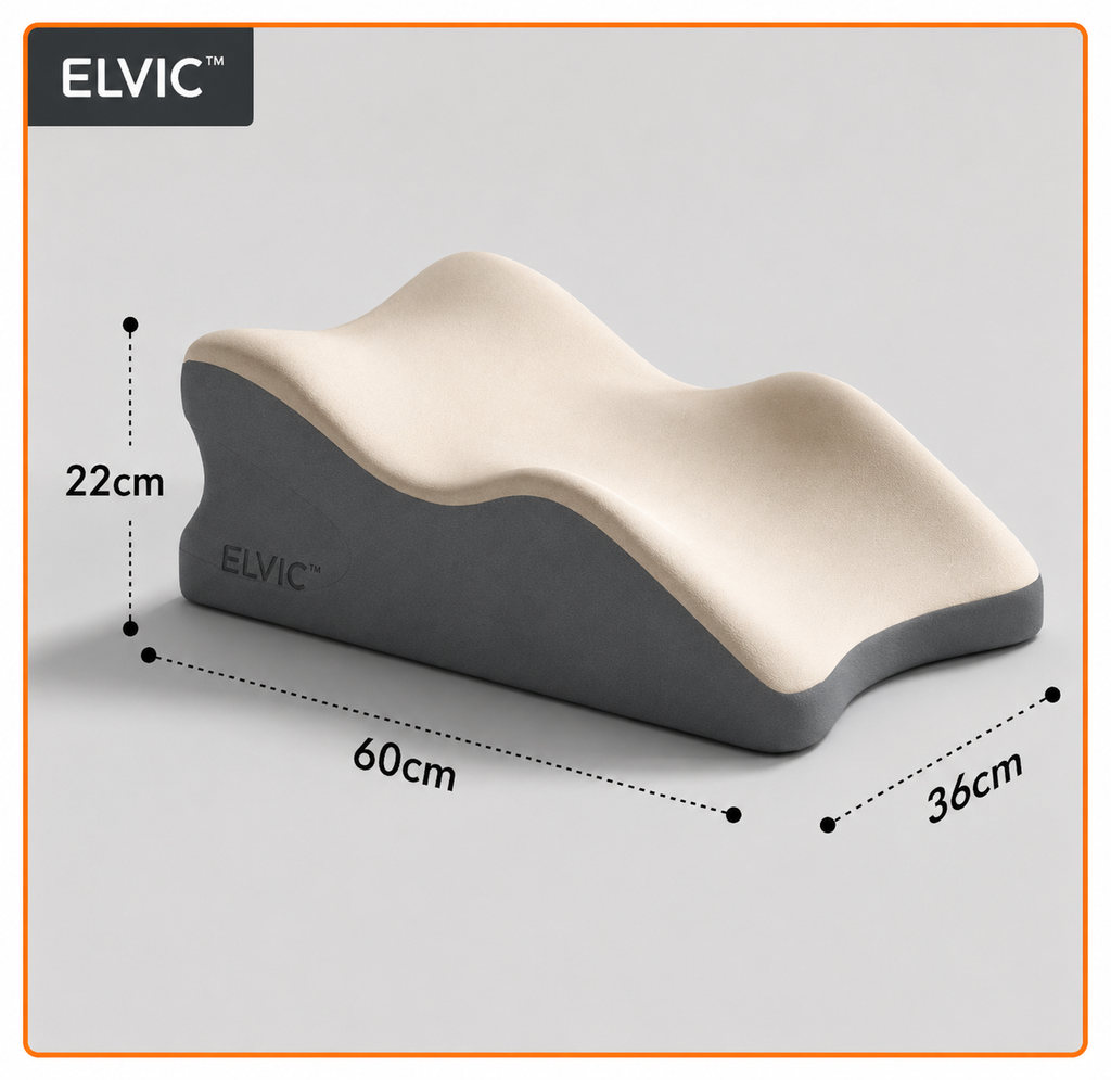 ELVic™ ElevatePro Memory Foam Support Pillow – Ergonomic Reading & Relaxation Cushion