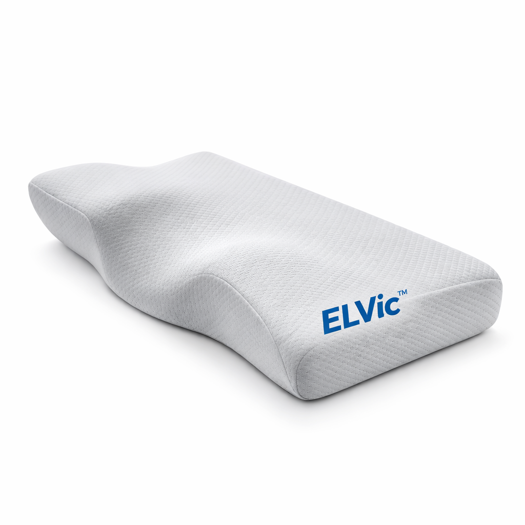 ELVIC™ Contour Memory Foam Cervical Pillow – Ergonomic Neck Support