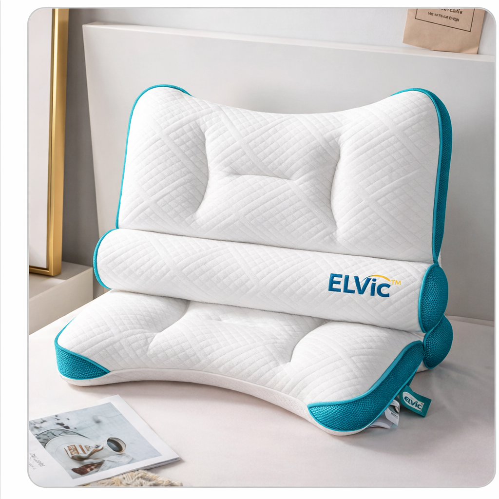 ELVic™ Wa shable Ergonomic Neck Support Pillow