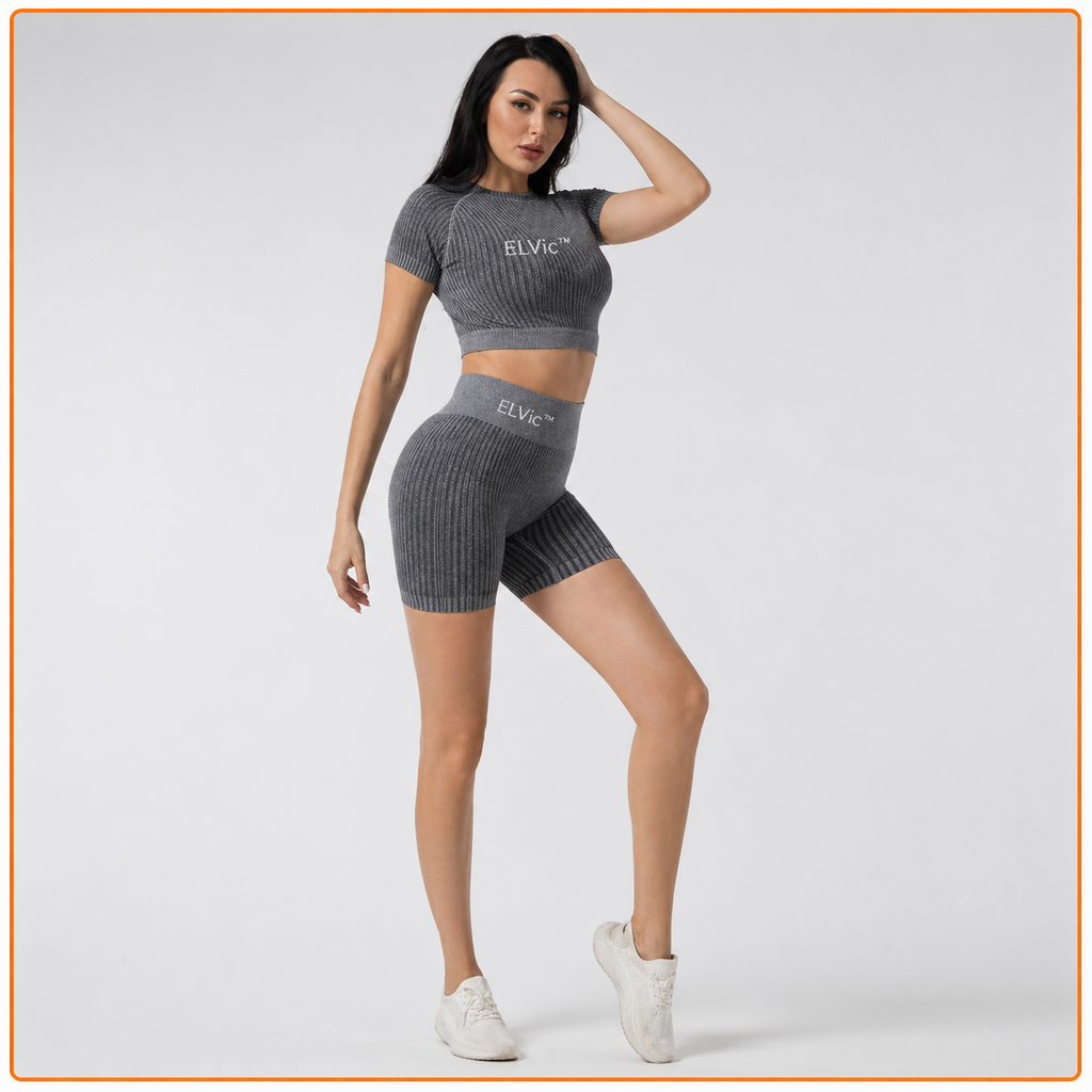 ELVic™ SculptFit Seamless Gym Set – High Waist Summer Activewear