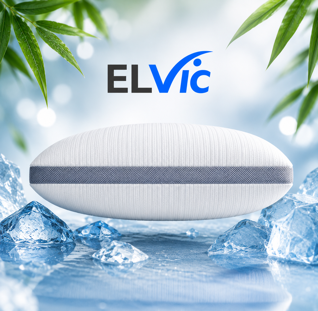 ELVic™ ArcticCool™ Memory Foam Cooling Bed Pillow