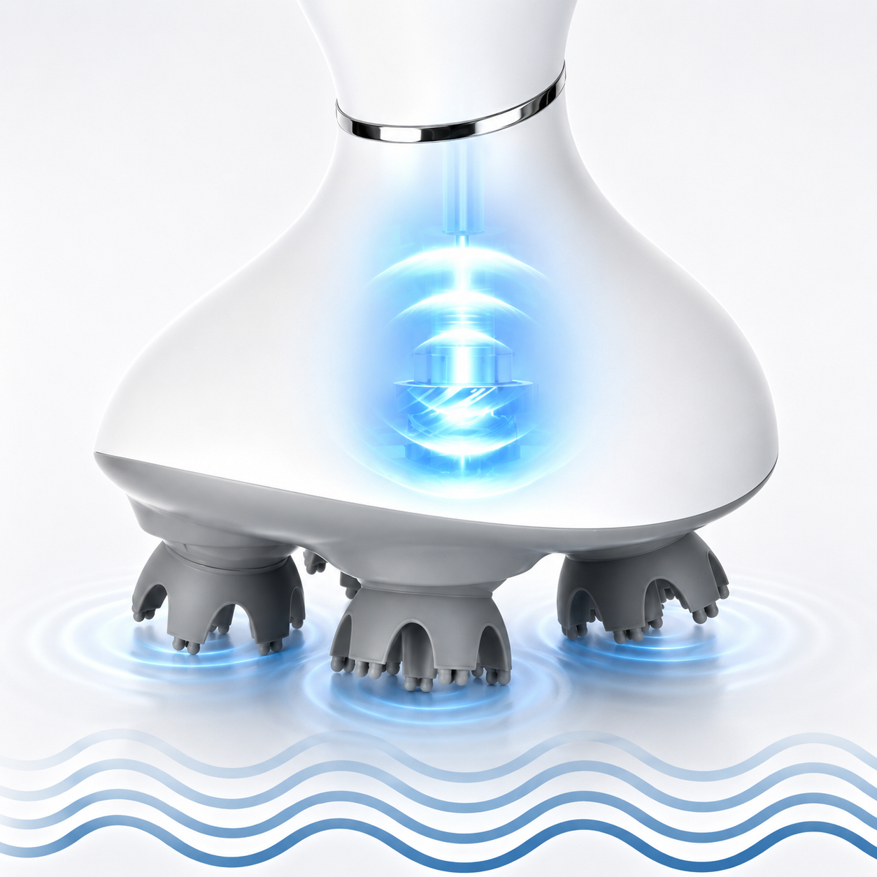 ELVic™ Rechargeable Waterproof Electric Scalp Massager – Deep Head & Body Massage