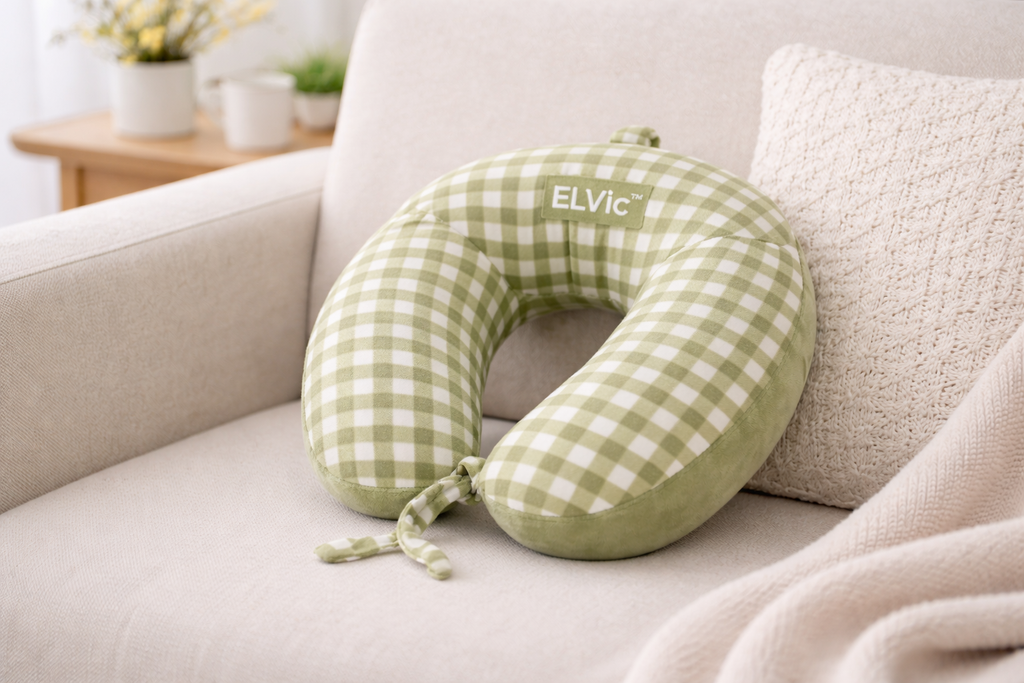 ELVic™ AirTravel Slow Rebound Memory Foam Neck Pillow