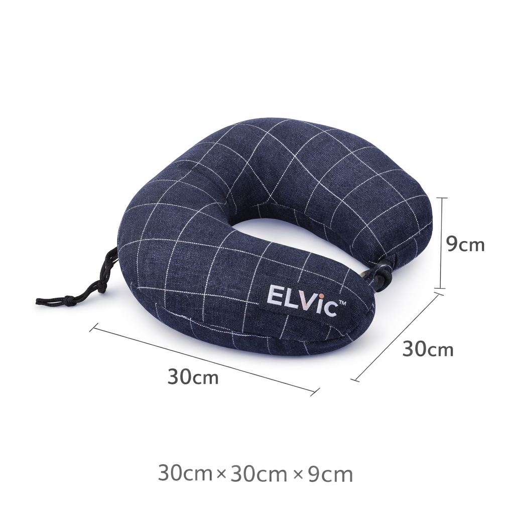 ELVic™ Portable U-Shaped Cervical Neck Pillow for Travel & Daily Neck Support