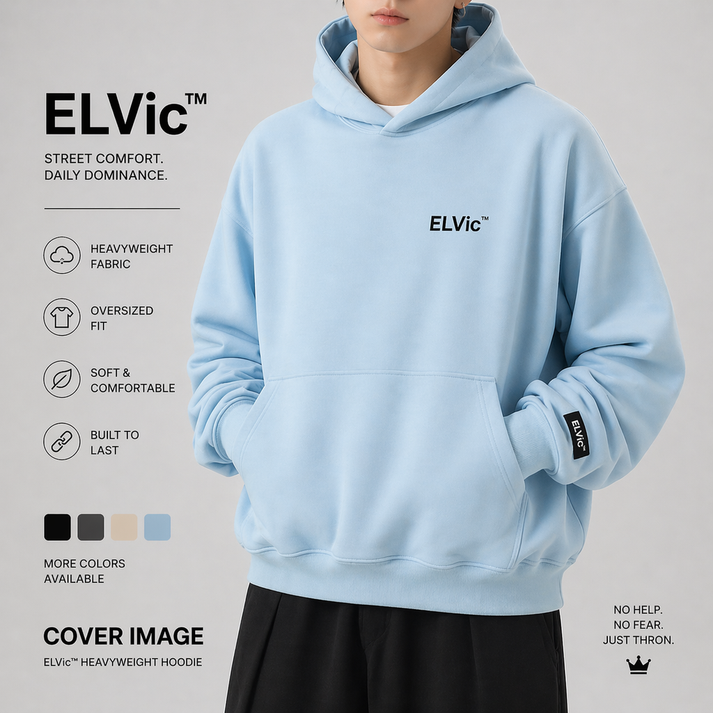 Heavy Profile Cropped Hoodie Men
