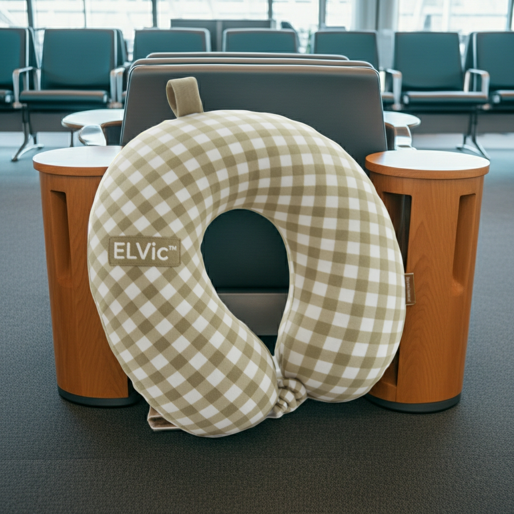 ELVic™ AirTravel Slow Rebound Memory Foam Neck Pillow