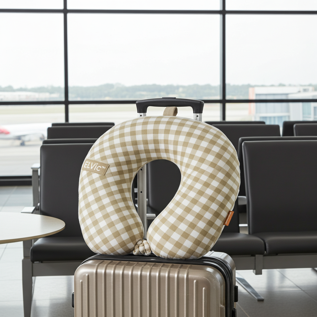 ELVic™ AirTravel Slow Rebound Memory Foam Neck Pillow