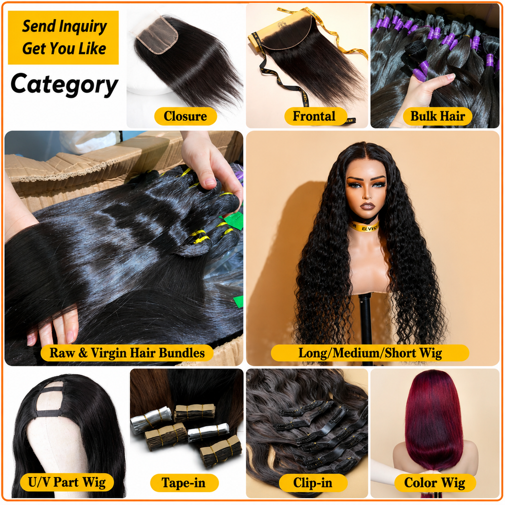 ELVic™ Luxury Raw Human Hair Bundles 12–30 Inch