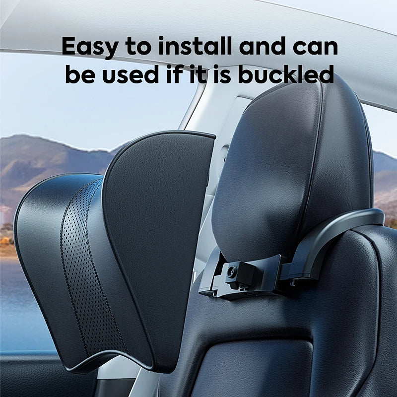 ELVic™ Ergonomic Memory Foam Car Neck Pillow – Adjustable Headrest Cushion for Tesla Model 3, Model Y, Model X & Model S