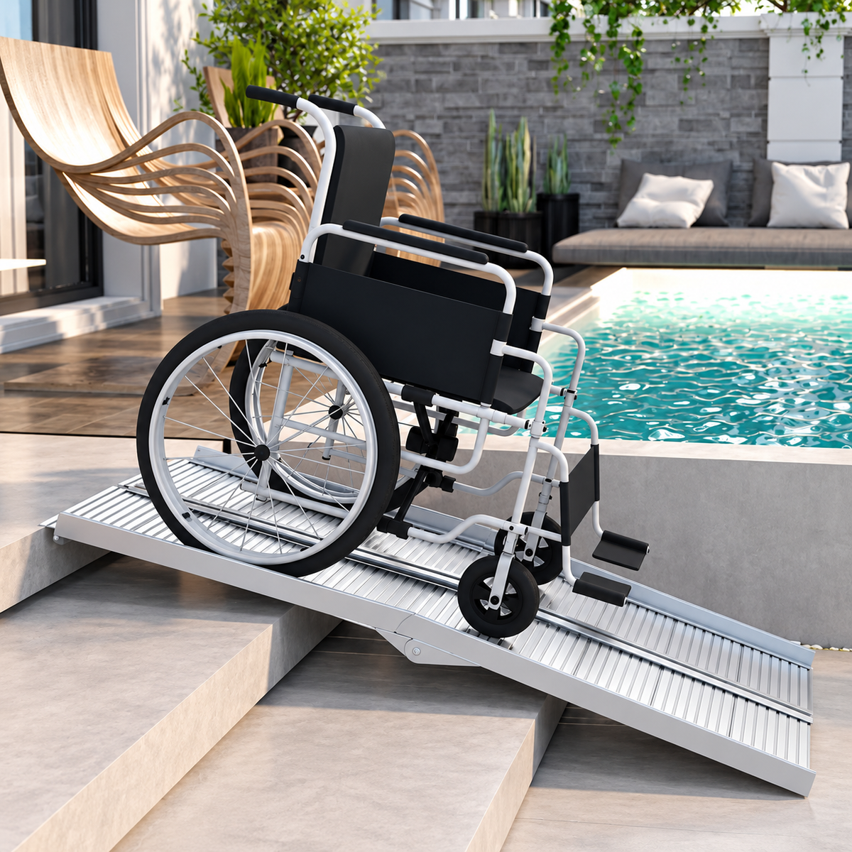 ELVic™ Portable Wheelchair Ramp – Foldable Mobility Access Ramp