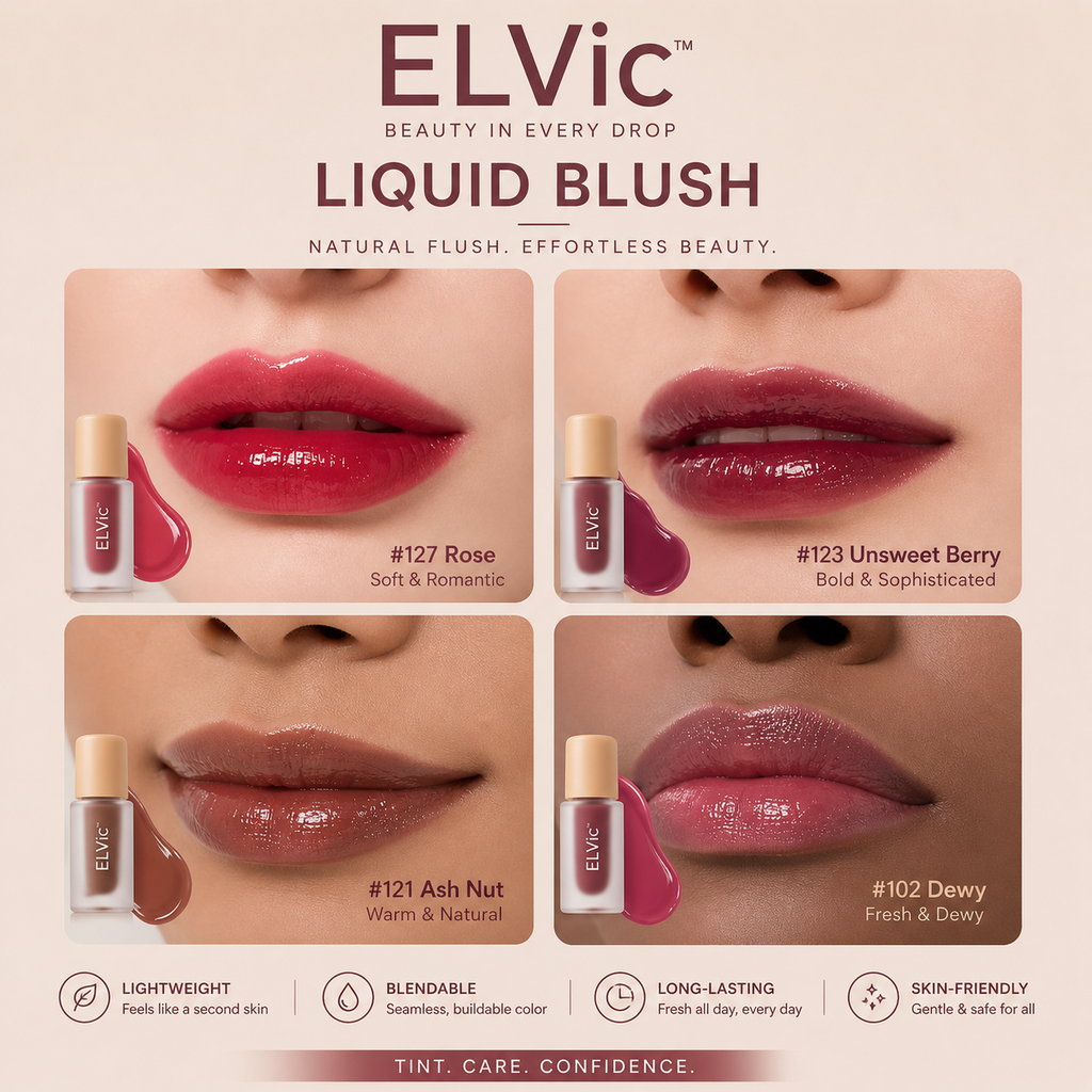 ELVic™ High Shine Lip Gloss – Waterproof, Long-Lasting, Non-Sticky Hydration