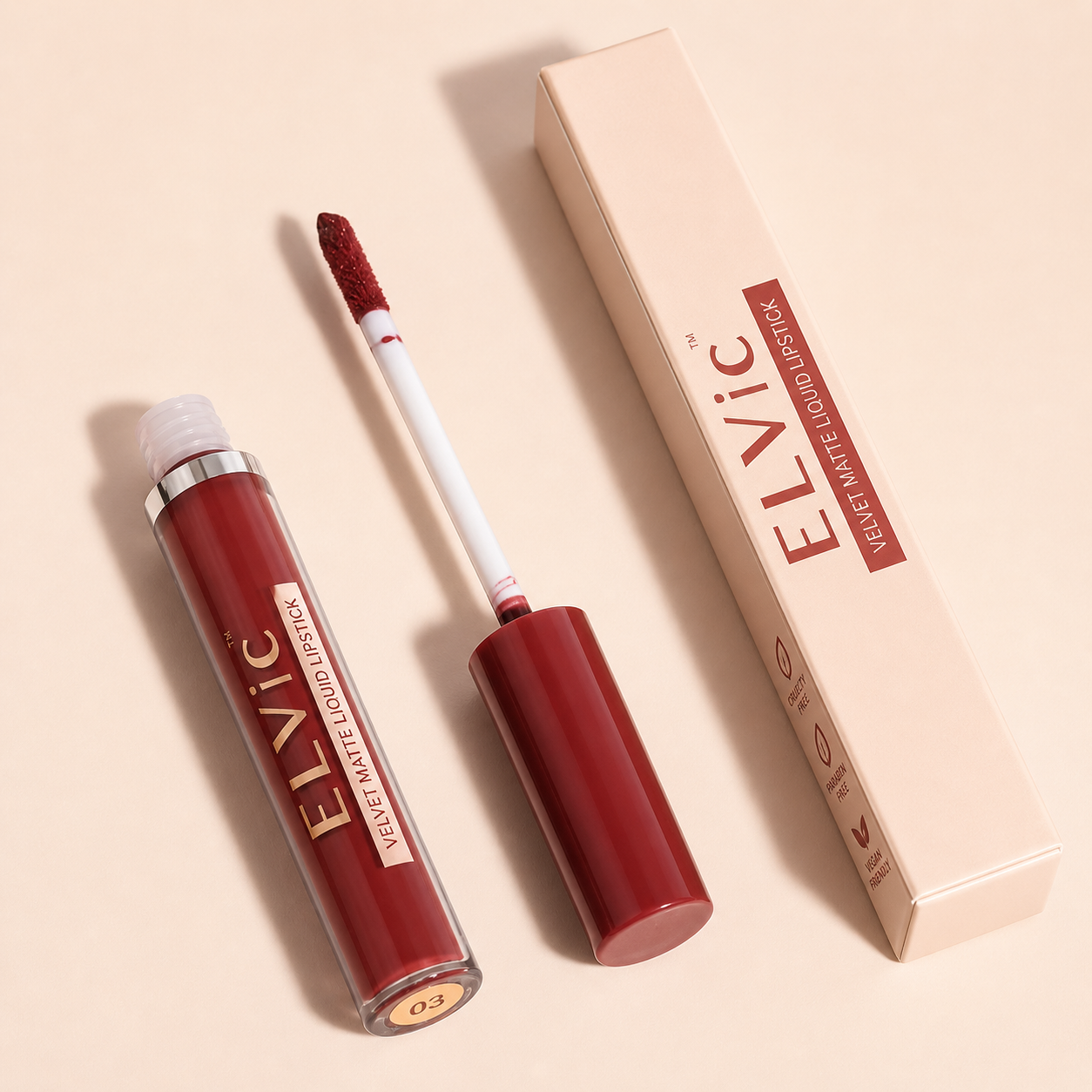 ELVic™ Velvet Matte No-Transfer Lip Gloss | Long-Lasting Waterproof Finish