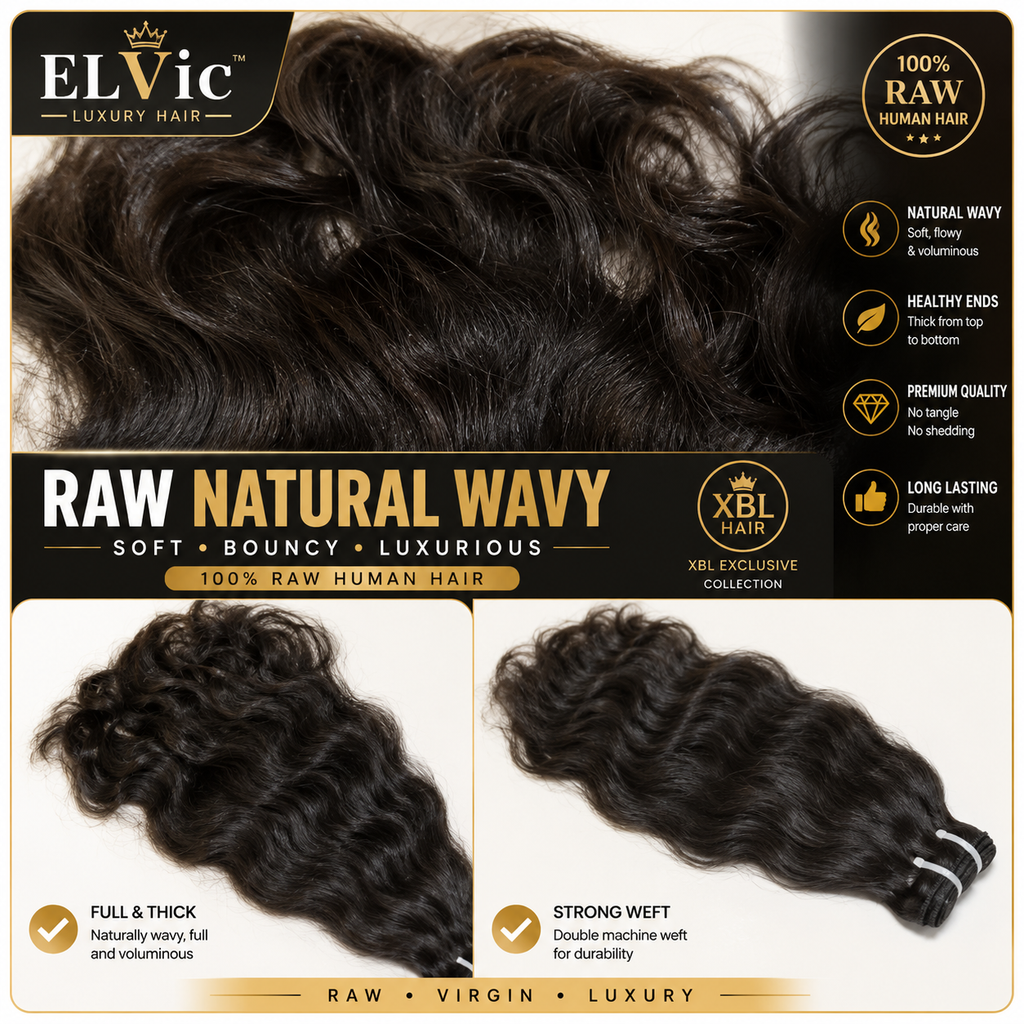 ELVic™ Luxury Raw Human Hair Bundles 12–30 Inch