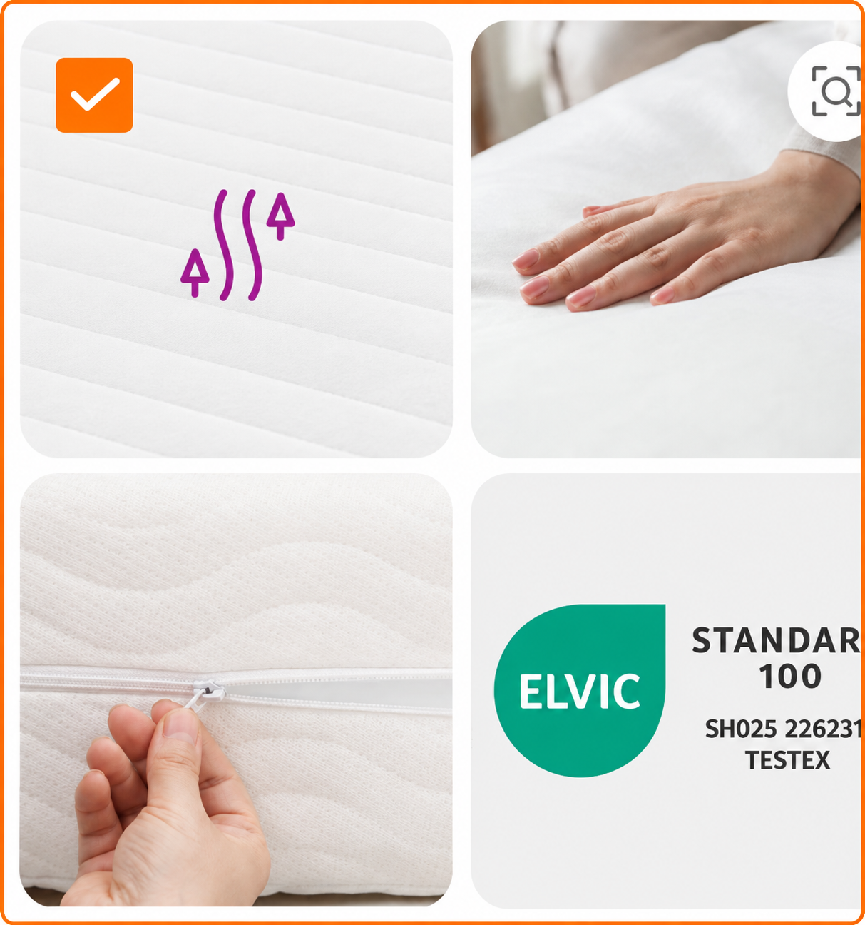 ELVic™ 7-Zonen Memory Foam Matratze – Premium Schlafkomfort für erholsame Nächte