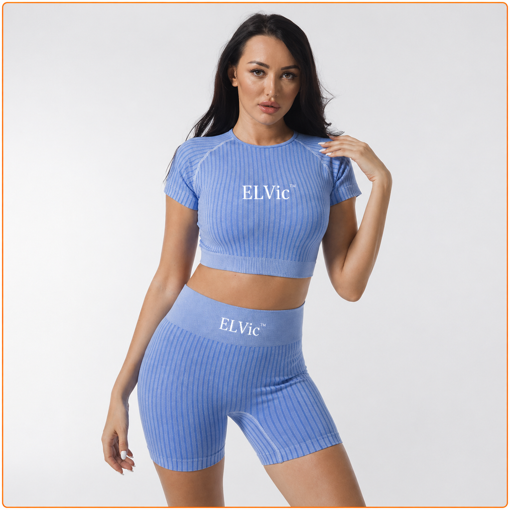 ELVic™ SculptFit Seamless Gym Set – High Waist Summer Activewear
