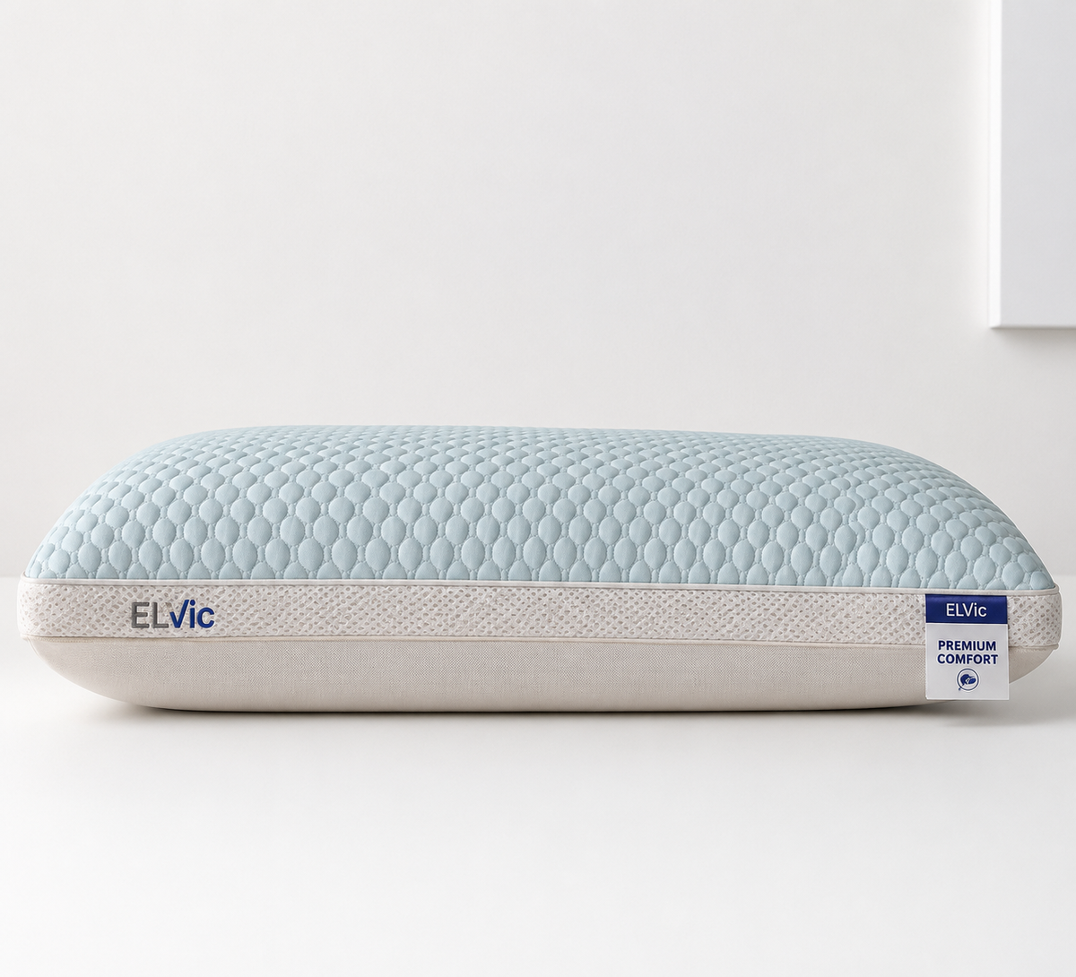 ELViC™ Premium Cooling Rayon Pillow | Soft & Breathable Sleep Comfort