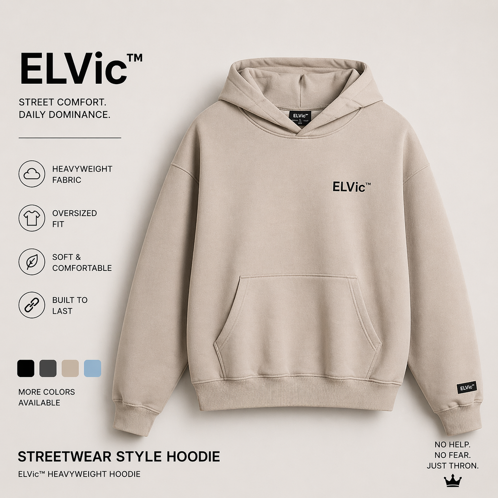 Heavy Profile Cropped Hoodie Men