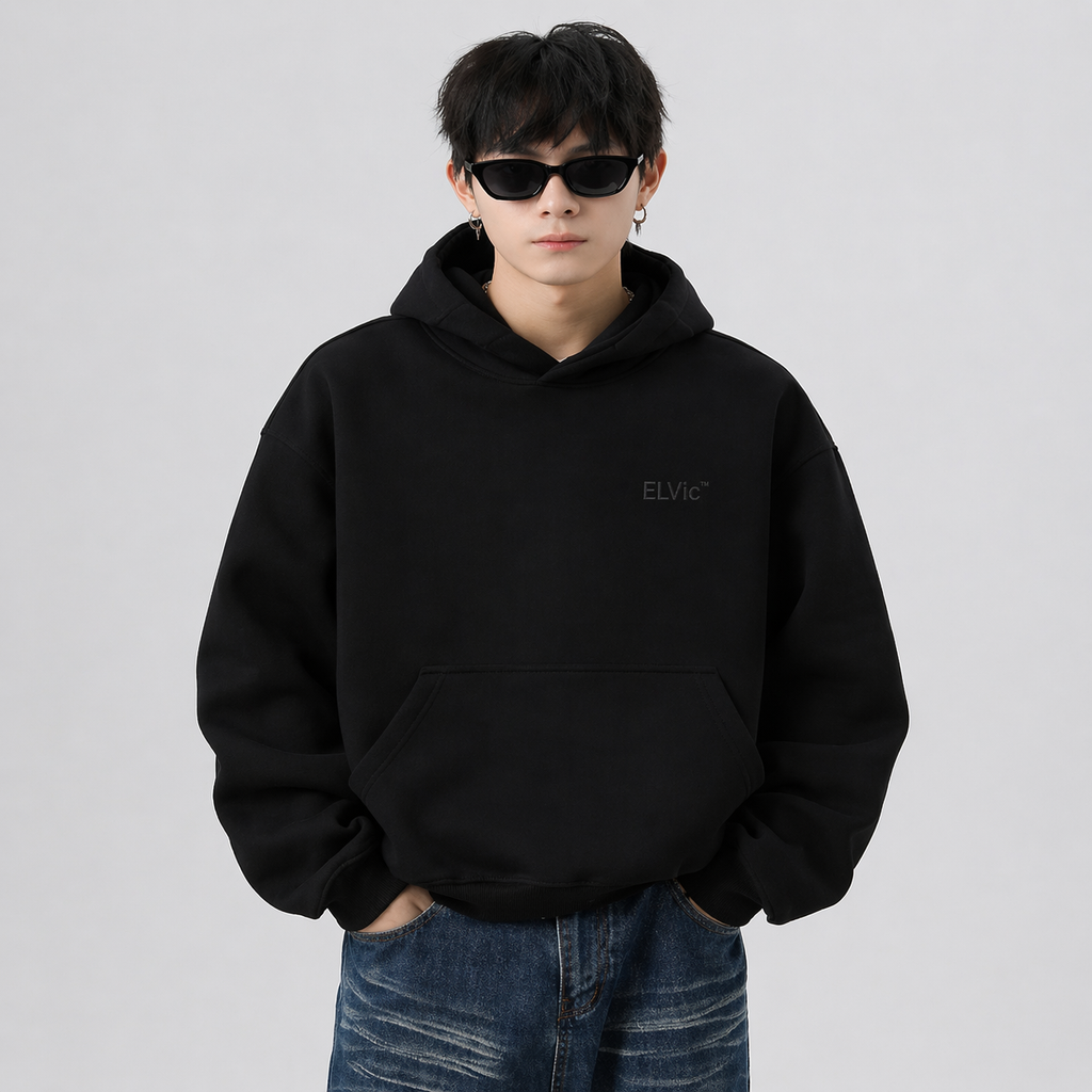 Heavy Profile Cropped Hoodie Men