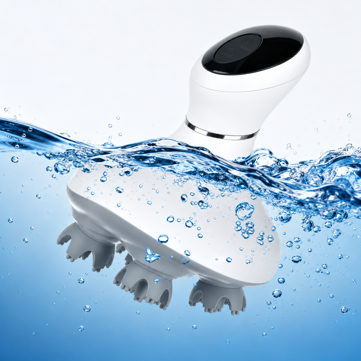 ELVic™ Rechargeable Waterproof Electric Scalp Massager – Deep Head & Body Massage