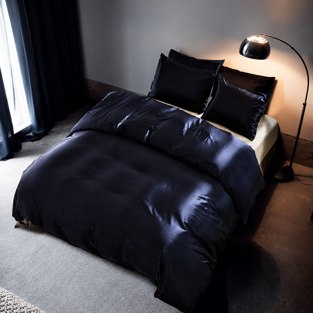 ELVic™ Luxury Satin Bedding Set – 3 Piece Hotel Collection