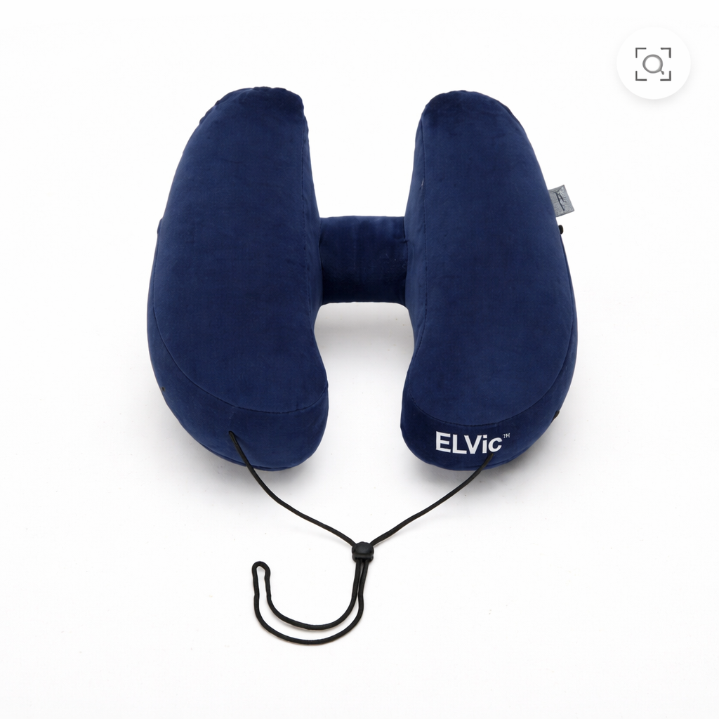ELVic™ Travel Neck Pillow – Cute U-Shape Memory Foam Support for Airplane, Car & Office Comfort