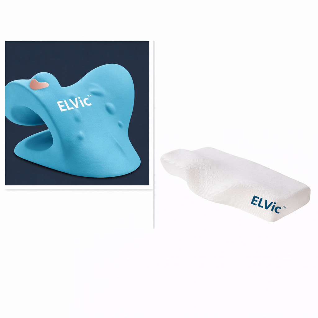 ELVIC™ Contour Memory Foam Cervical Pillow – Ergonomic Neck Support
