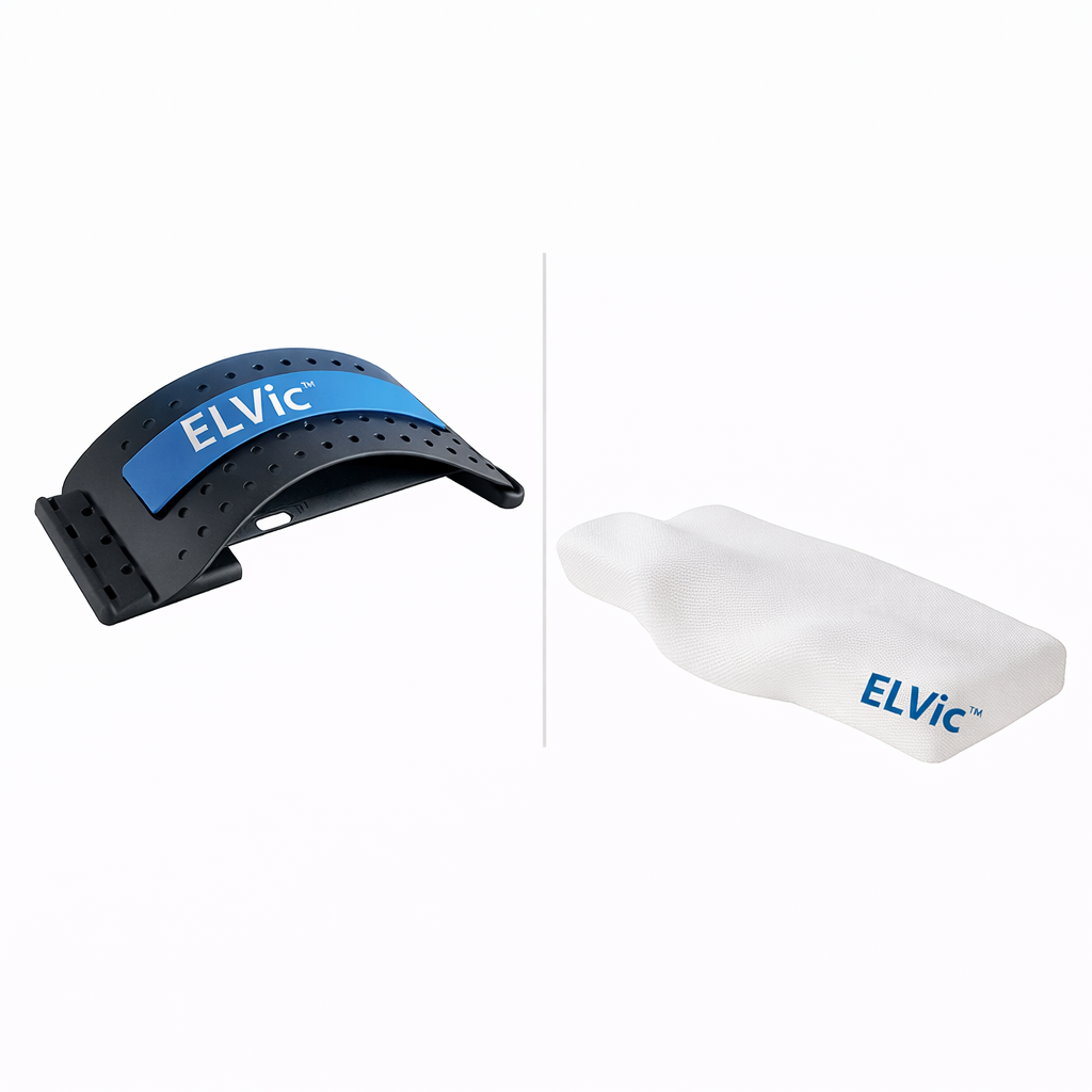 ELVIC™ Contour Memory Foam Cervical Pillow – Ergonomic Neck Support