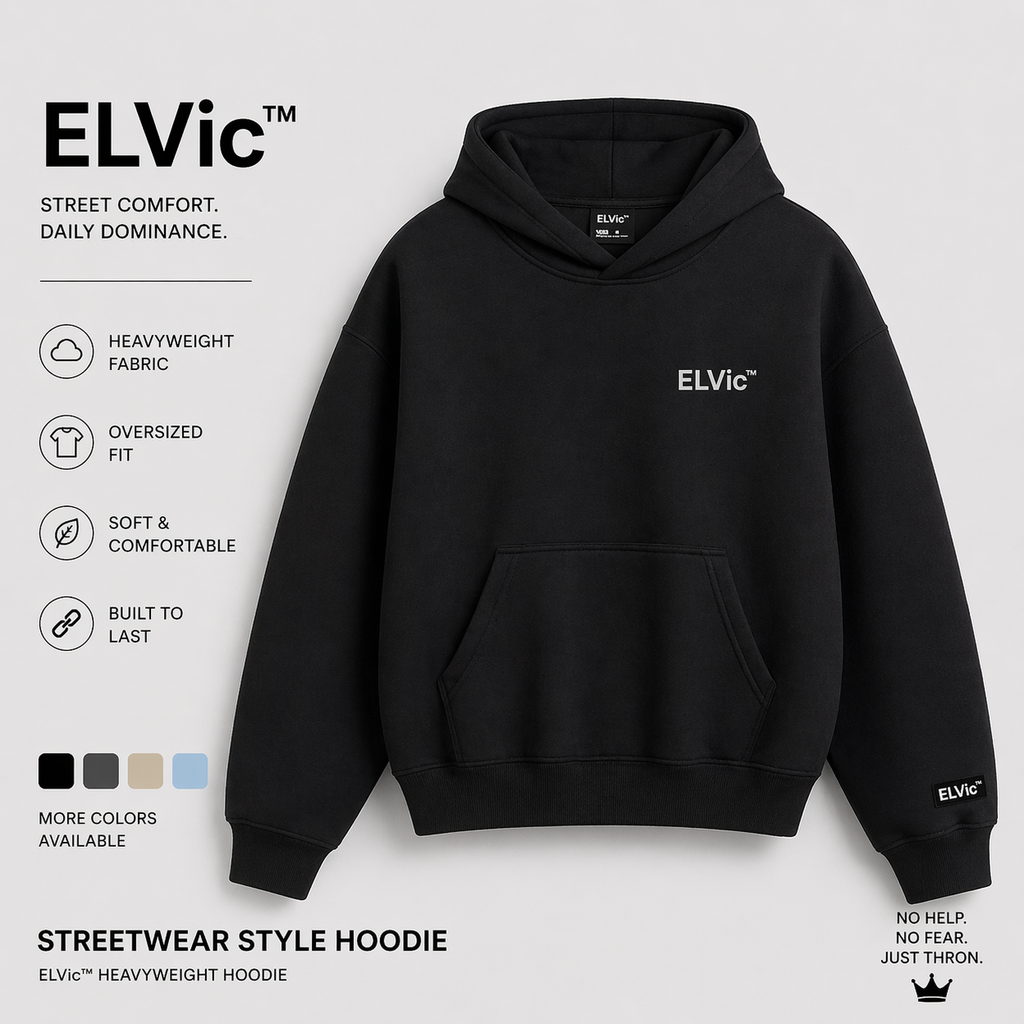 Heavy Profile Cropped Hoodie Men