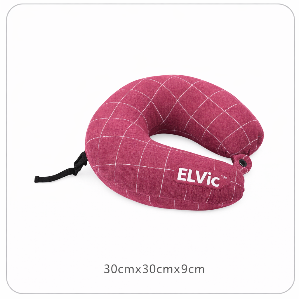 ELVic™ Portable U-Shaped Cervical Neck Pillow for Travel & Daily Neck Support
