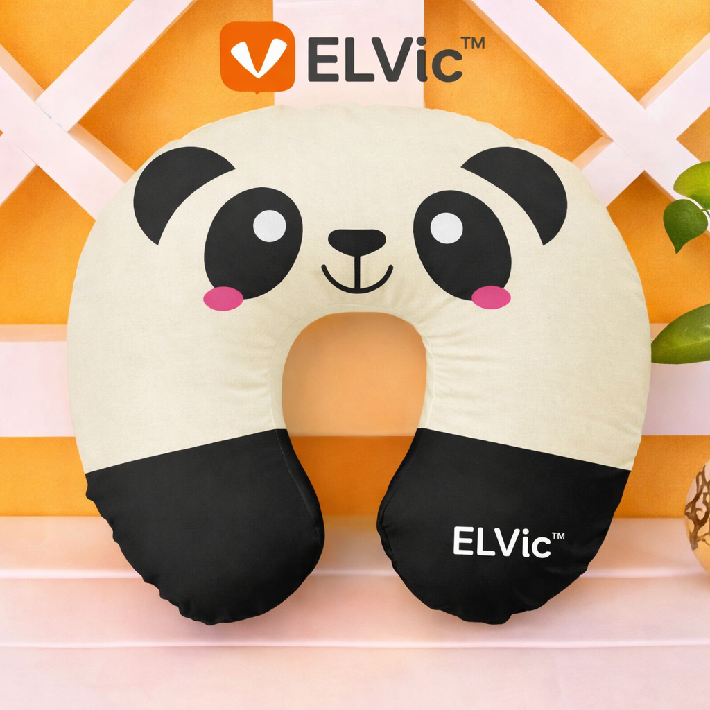 ELVic™ Travel Neck Pillow – Soft U-Shape Comfort for Flights, Cars & Relaxation