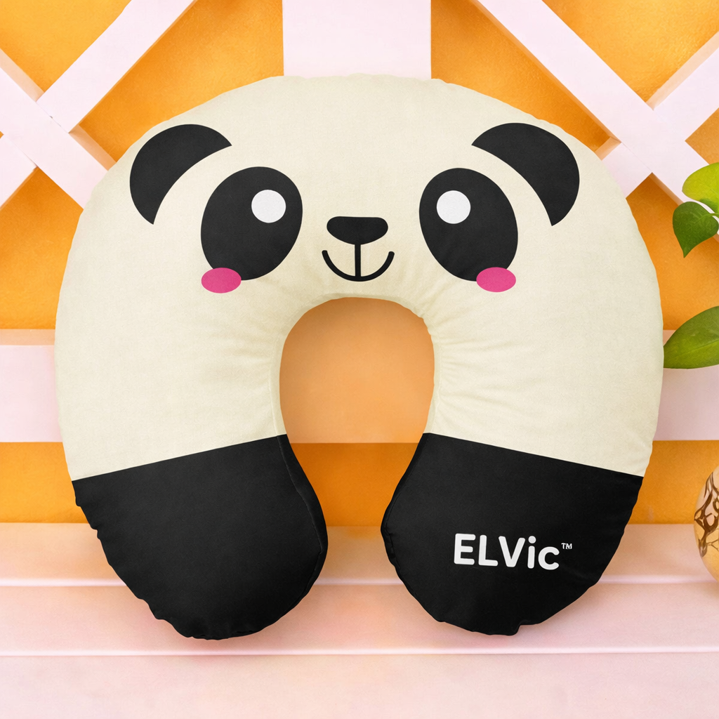 ELVic™ Travel Neck Pillow – Soft U-Shape Comfort for Flights, Cars & Relaxation