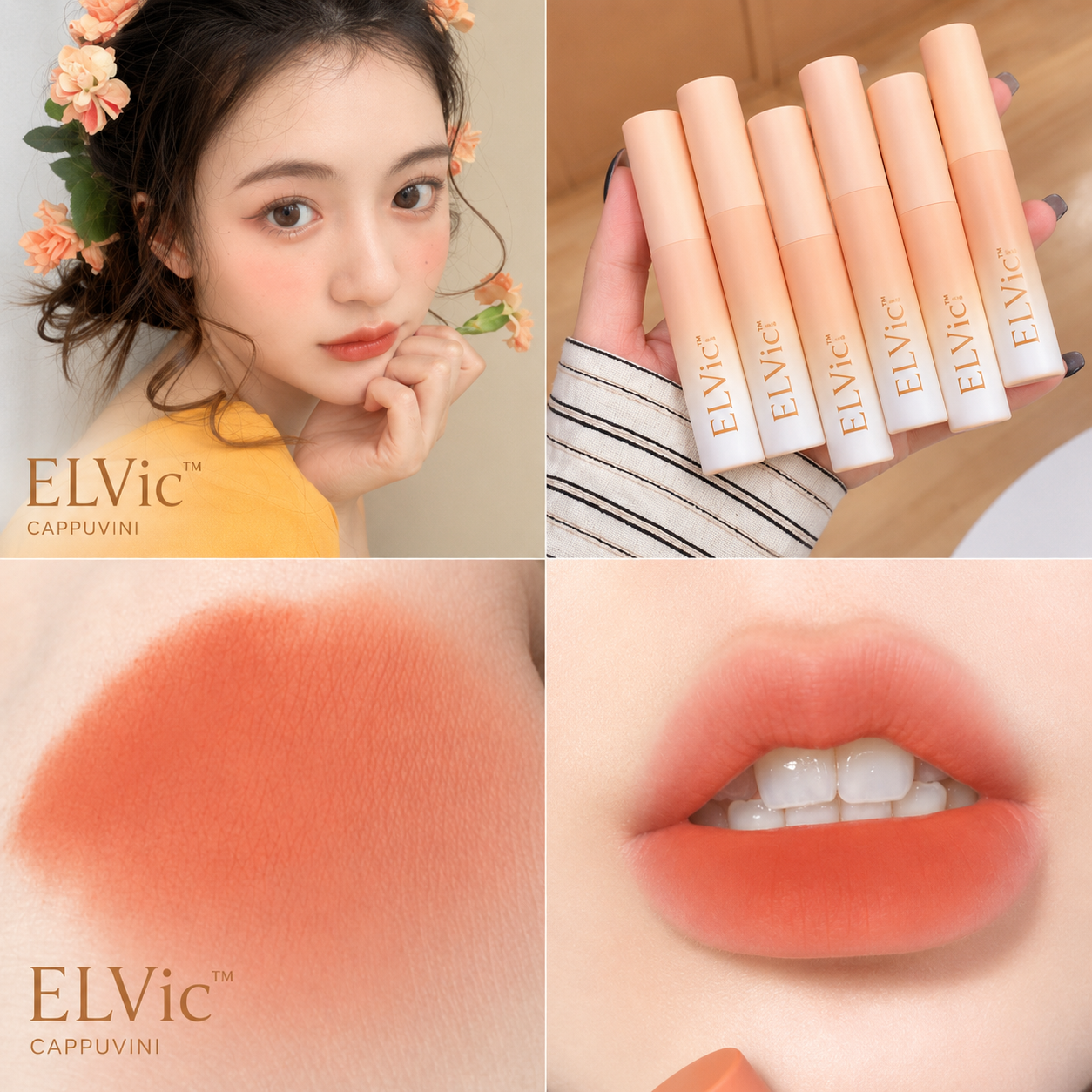 ELVic™ Velvet Matte Lip Balm | Nude Collection Long-Lasting Comfort