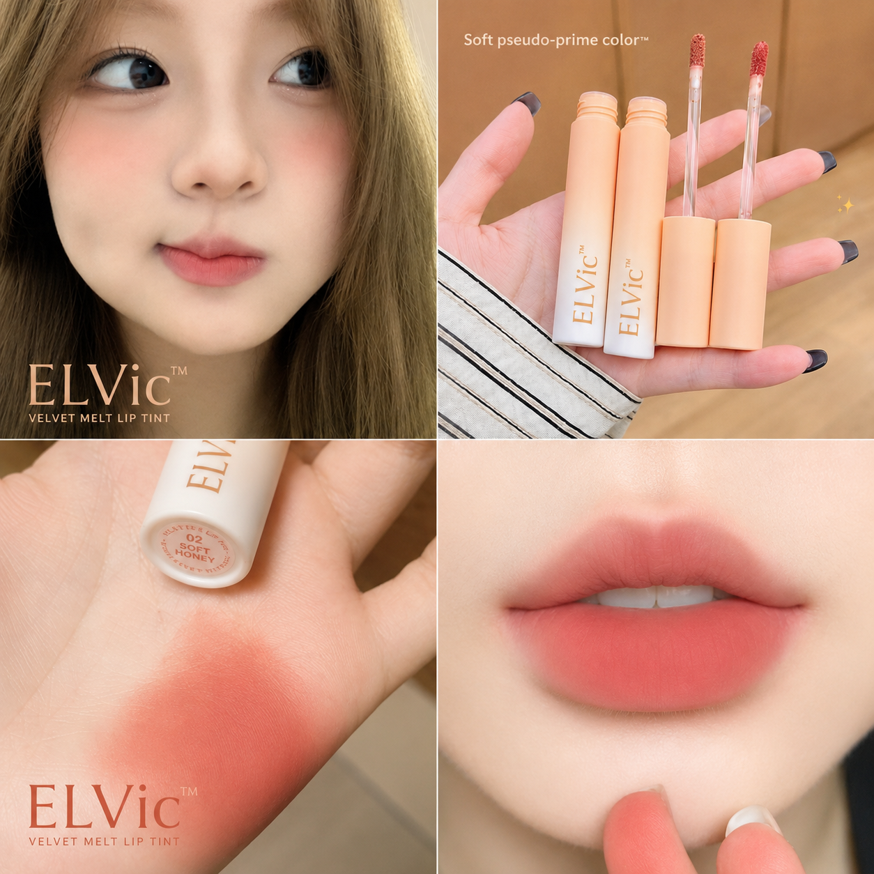 ELVic™ Velvet Matte Lip Balm | Nude Collection Long-Lasting Comfort