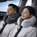 ELVic™ Memory Foam Travel Neck Pillow – Portable U-Shape Support Pillow for Airplane, Car & Office Comfort