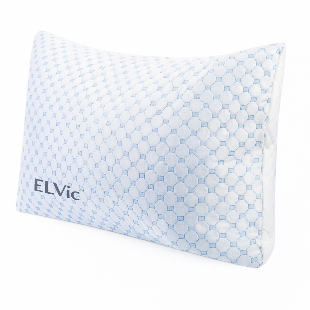 ELVic™ Cooling Comfort Pillow – Ventilated Memory Foam with Heat-Reducing Gel for Better Sleep