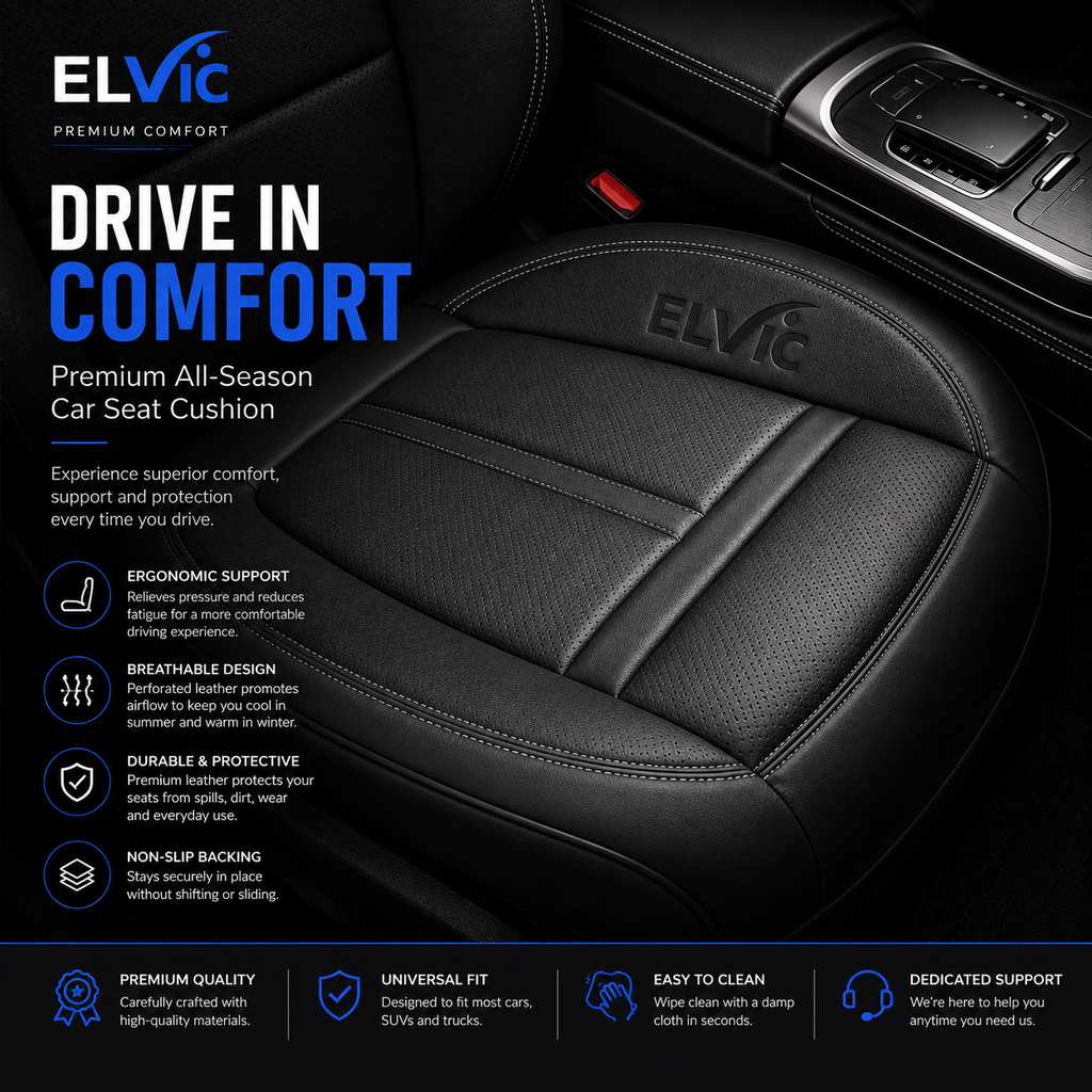 ELVic™ Premium All-Season Breathable Car Seat Cushion