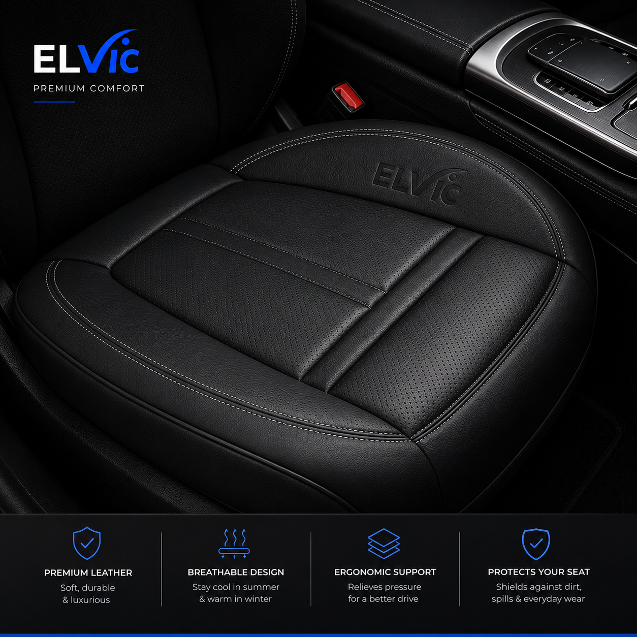 ELVic™ Premium All-Season Breathable Car Seat Cushion